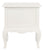 French Provincial 2 Drawer Side Table (White)