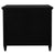 Beau 3 Drawer Solid White Cedar Turn Leg Dresser (Black)