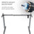 FORTIA Sit To Stand Up Standing Desk, 160x70cm, 72-118cm Electric Height Adjustable, Ergonomically Curved Edge, 50kg Rated, Black/Silver Frame