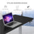 FORTIA Sit To Stand Up Standing Desk, 140x60cm, 72-118cm Electric Height Adjustable, 40kg Rated, Black/Silver Frame