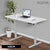 FORTIA Sit To Stand Up Standing Desk, 140x60cm, 72-118cm Electric Height Adjustable, 40kg Rated, White/Silver Frame
