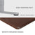 FORTIA Sit To Stand Up Standing Desk, 150x70cm, 72-118cm, Height Adjustable, 50kg Rated, Walnut Style/Silver Frame