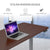 FORTIA Sit To Stand Up Standing Desk, 150x70cm, 72-118cm, Height Adjustable, 50kg Rated, Walnut Style/Silver Frame