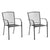 FORTIA 2pc Outdoor Dining Chair Set, for Outside with E-coating