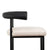 Sarantino Cedric Bar Stool W/ High-density Foam Upholstered In PU Leather Sturdy Iron Frame In Black And Beige
