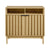 Sarantino Eleni 2-Door Sideboard Buffet Hallway Cabinet Storage Console Cupboard in Natural