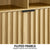 Sarantino Eleni 2-Door Sideboard Buffet Hallway Cabinet Storage Console Cupboard in Natural