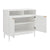 Sarantino Eleni 2-Door Sideboard Buffet Hallway Cabinet Storage Console Cupboard in White