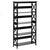Sarantino Daphne 5-tier Cross Panel Bookshelf