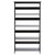 Sarantino Daphne 5-tier Cross Panel Bookshelf