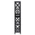 Sarantino Daphne 5-tier Cross Panel Bookshelf