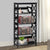 Sarantino Daphne 5-tier Cross Panel Bookshelf