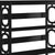 Sarantino Laurel 3-Tier Bookshelf Display Rack in Black