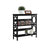 Sarantino Laurel 3-Tier Bookshelf Display Rack in Black