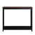 Sarantino Cielo 2-Tier Console Table Dark Walnut