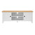 Sarantino Gio Tv Stand - White/natural