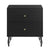 Lisa Wavy Fluted Bedside Table in Black