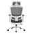 Elena High Back Fabric Seat Ergonomic Office Chair In Grey