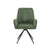 Dining Chair Linen Fabric Upholstered Seat Powder Coated Iron Legs