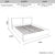 Louis Queen Bed Frame PU leather KD Slat in Wooden Legs