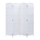 4 Panel Room Divider Decorative Folding Rattan Wicker Screen Room Privacy Separator White