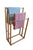 Carla Home Bamboo Towel Metal Holder Rack 3-Tier