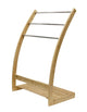 Carla Home Bamboo Towel Metal Holder Rack 3-Tier