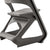 Set of 4 Plastic Dining Chairs Grey