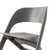 Set of 4 Plastic Dining Chairs Grey
