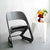 Set of 4 Plastic Dining Chairs Grey