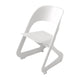 Set of 4 Plastic Dining Chairs White