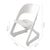 Set of 4 Plastic Dining Chairs White