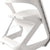 Set of 4 Plastic Dining Chairs White