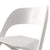 Set of 4 Plastic Dining Chairs White