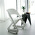 Set of 4 Plastic Dining Chairs White
