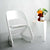 Set of 4 Plastic Dining Chairs White