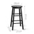 Set of 2 Marley Beech Wood Backless Bar Stools In Black