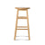 Set of 2 Mary Beech Wood Backless Kitchen Bar Stools In Natural