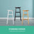 Set of 2 Mary Beech Wood Backless Kitchen Bar Stools In Natural