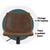 Set of 2 Jovy Kitchen Bar Stools In Vintage Leather Brown