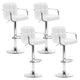 Artiss Set of 4 Bar Stools Gas lift Swivel - Steel and White