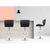 Artiss set of 4 Bar Stools PU Leather Chrome Kitchen Bar Stool Chairs Gas Lift Black
