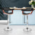 Set of 2 Selina Kitchen Bar Stools In PU Leather Black