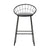 Artiss Set of 4 Bar Stools Steel Fabric - Grey and Black