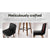 Set of 2 Felipe Kitchen Wooden Bar Stools In Black