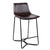 Artiss Set of 2 PU Leather Bar Stools - Metal Black