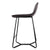 Set of 2 Dawn Kitchen Bar Stools In Metal Walnut