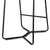Set of 2 Dawn Kitchen Bar Stools In Metal Walnut