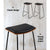 Set of 2 Porter Backless Bar Stools In Black PU Leather