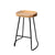 Set of 2 Wooden Backless Bar Stools In Natural